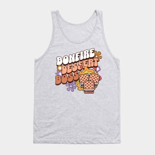 Bonfire Dessert Boss S'mores Camping Tank Top